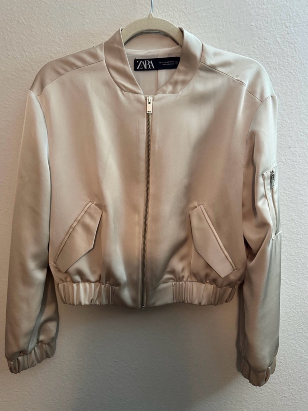 Zara satin bomber